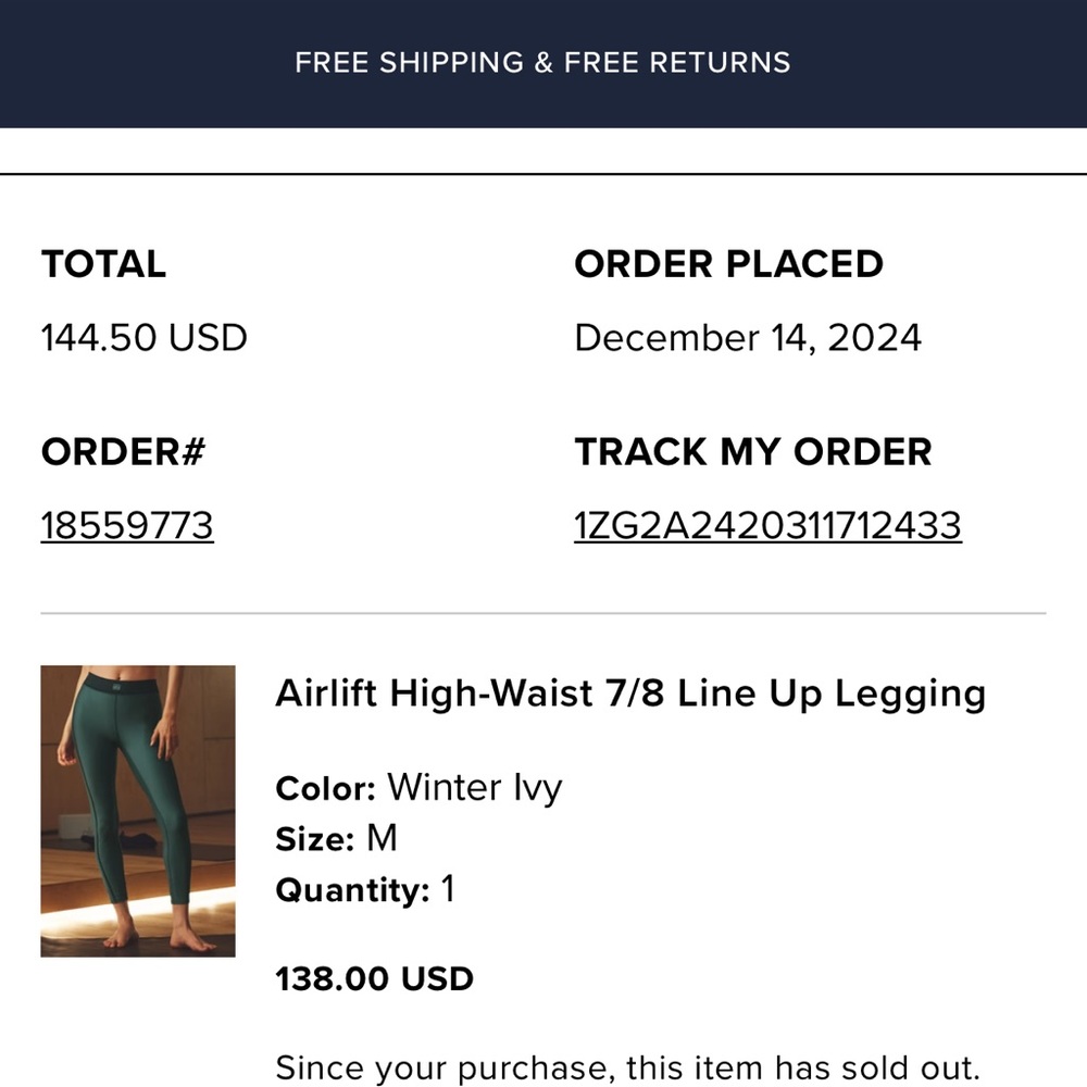 ALO Yoga Winter Ivy Airlift High-Waist Legging